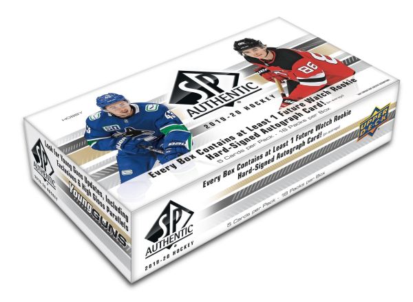 2019-20 Upper Deck SP Authentic Hockey Hobby 8-Box CASE