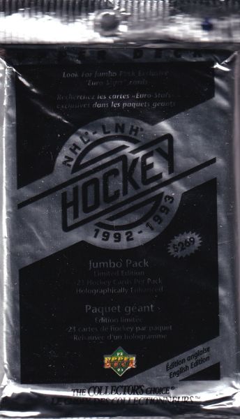 1992-93 Upper Deck Series 1 Hockey Jumbo Balíček