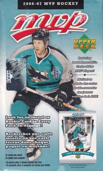 2006-07 Upper Deck MVP Hockey Blaster Box