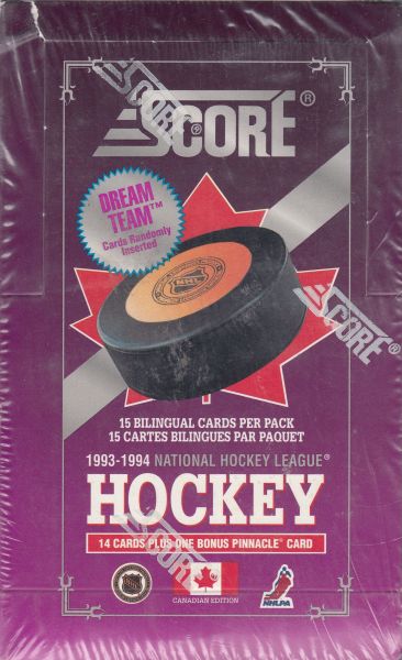 1993-94 Score Canadian Series 1 Hockey Hobby Box