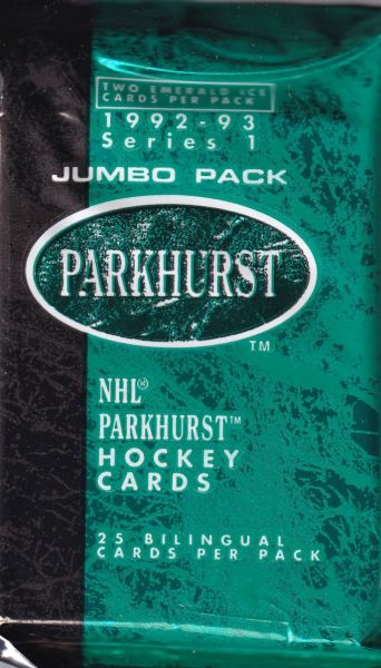 1992-93 Parkhurst Series 1 Hockey Jumbo Balíček