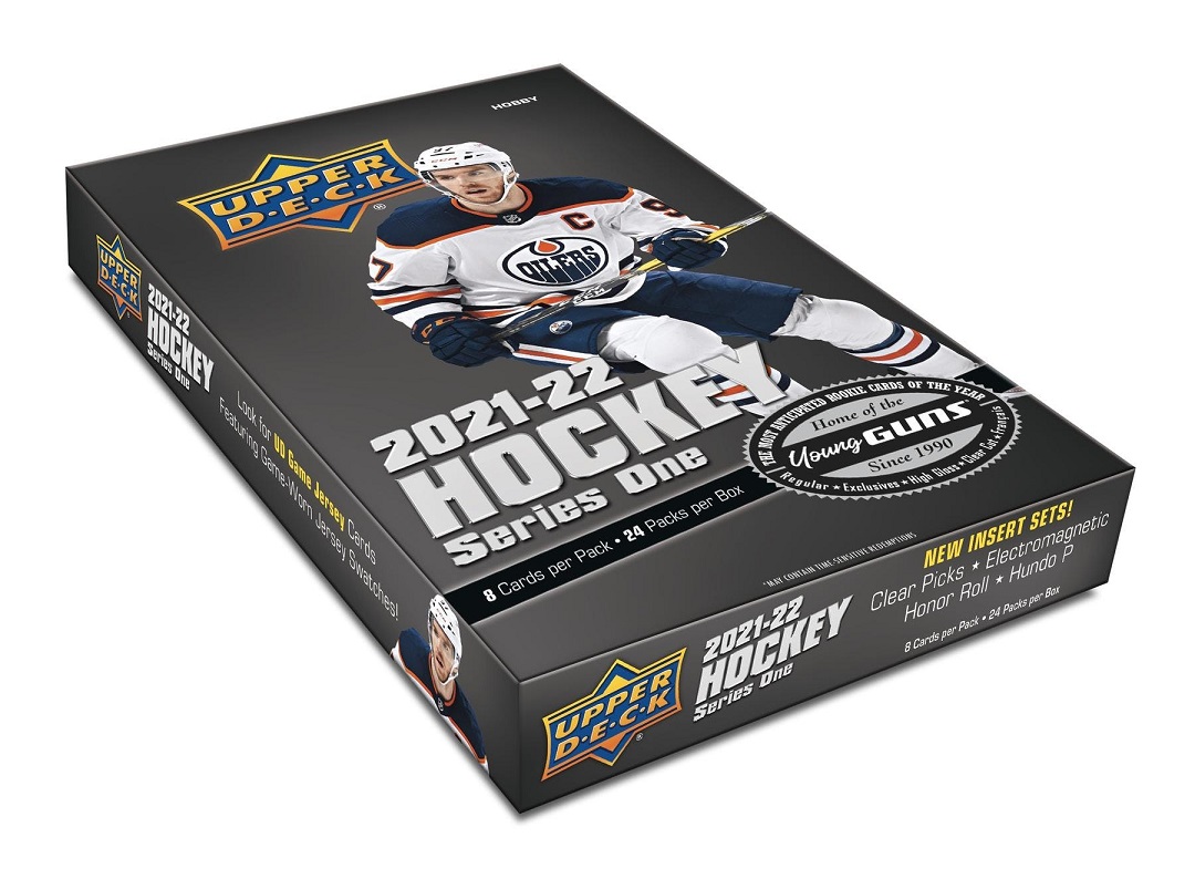 2021-22 UD Series 1 Hockey Hobby 12-Box CASE
