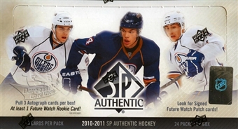 2010-11 Upper Deck SP Authentic Hockey Hobby Box