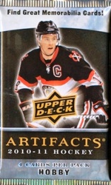 2010-11 Upper Deck Artifacts Hockey Hobby balíček