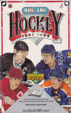1991-92 Upper Deck Ser. 2 Hockey box - U.S. edice