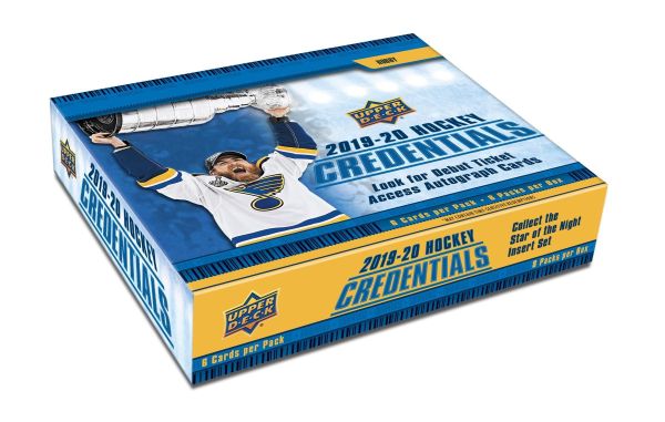 2019-20 UD Credentials Hockey Hobby Box 