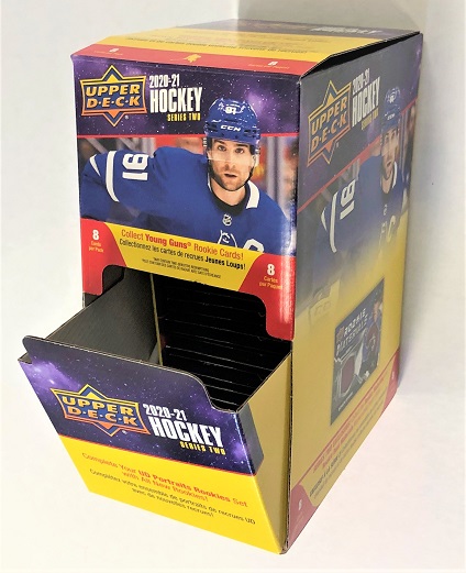 2020-21 Upper Deck Series 2 Hockey Retail Gravity Feed Box