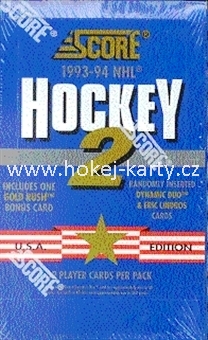 1993-94 Score U.S. Series 2 Hockey Hobby Box