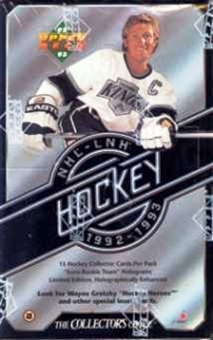 1992-93 Upper Deck Series 1 Hockey Hobby Balíček