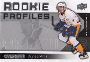 insert RC karta SETH JONES 13-14 UD Overtime Rookie Profiles číslo RP32