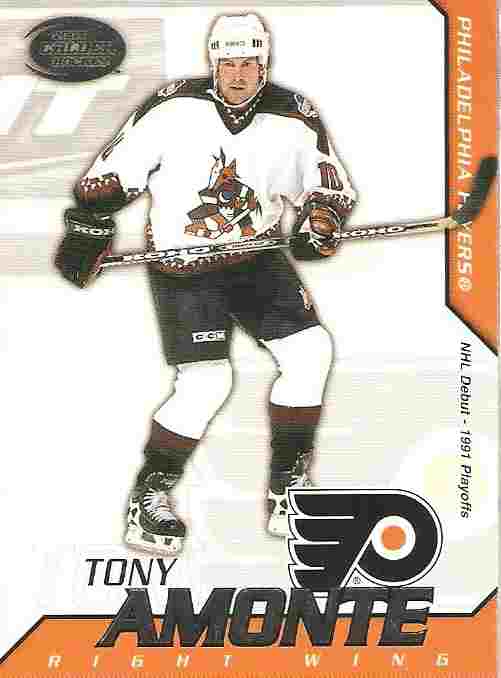 paralel karta TONY AMONTE 02-03 Calder Hockey Silver /299