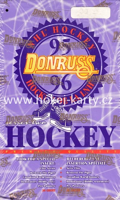 1995-96 Donruss Series 2 Hockey Hobby Balíček
