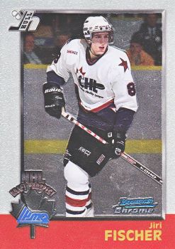 insert RC karta JIŘÍ FISCHER 98-99 Bowman Chrome NHL Draft Prospect číslo 155