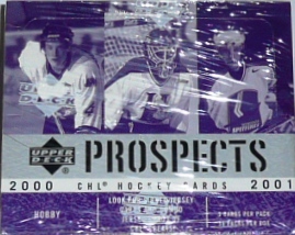 2000-01 Upper Deck CHL Prospects Hockey Hobby Balíček