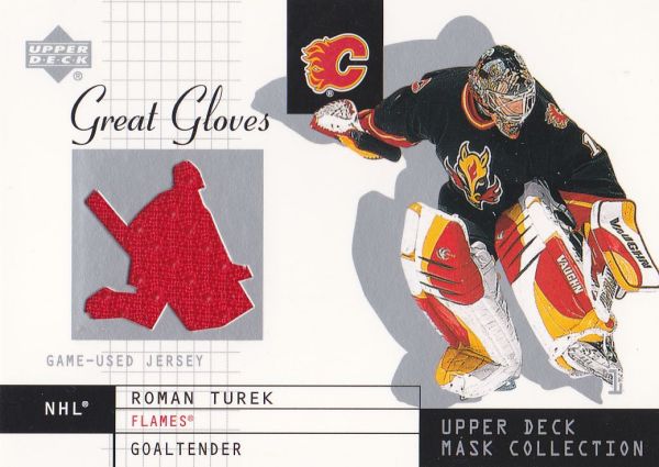 jersey karta ROMAN TUREK 02-03 UD Mask Collection Great Gloves číslo GG-RT