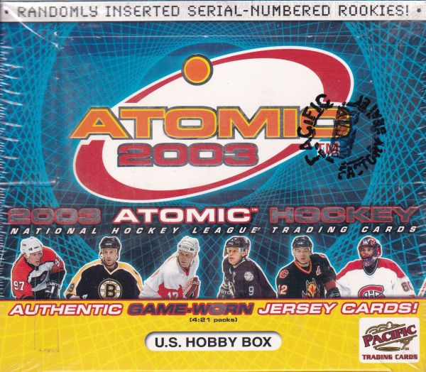 2002-03 Pacific Atomic Hockey HOBBY Balíček