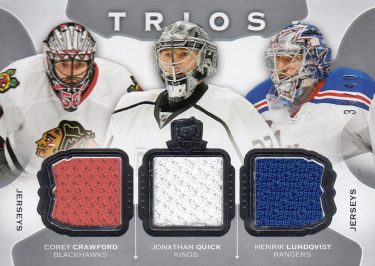 jersey karta CRAWFORD/QUICK/LUNDQVIST 15-16 UD The Cup Trios /40