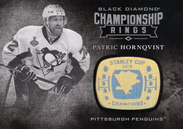 insert karta PATRIC HORNQVIST 16-17 Black Diamond Championship Rings číslo CR-PH