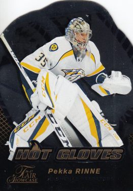 insert karta PEKKA RINNE 16-17 Fleer Showcase Hot Gloves číslo HG4