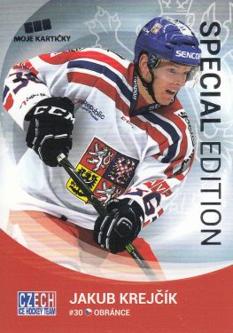 řadová karta JAKUB KREJČÍK 16-17 Czech Ice Hockey Team číslo 26