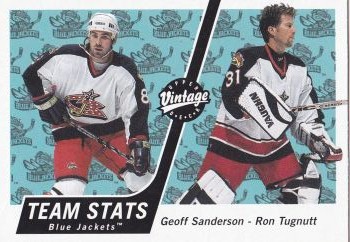 insert karta SANDERSON/TUGNUTT 00-01 Vintage Team Stats číslo 111