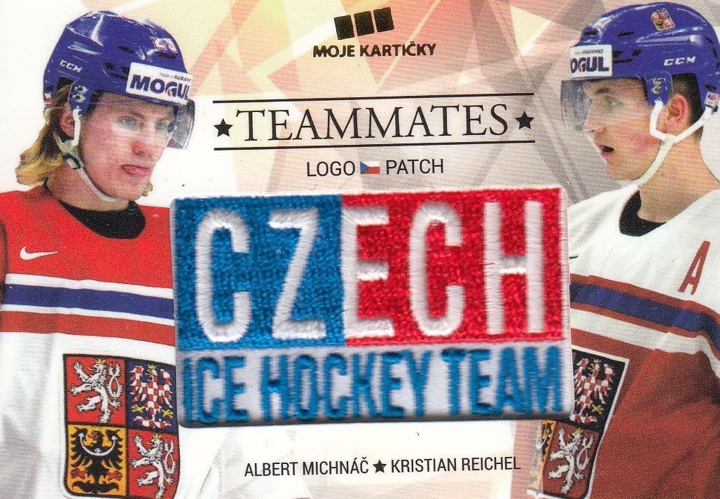patch karta MICHNÁČ/REICHEL 17-18 Czech Ice Hockey Team Teammates /50
