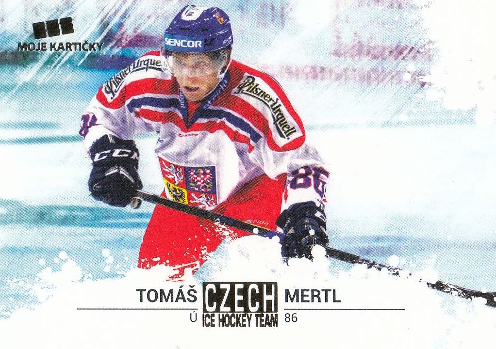 paralel karta TOMÁŠ MERTL 17-18 Czech Ice Hockey Team Gold /25