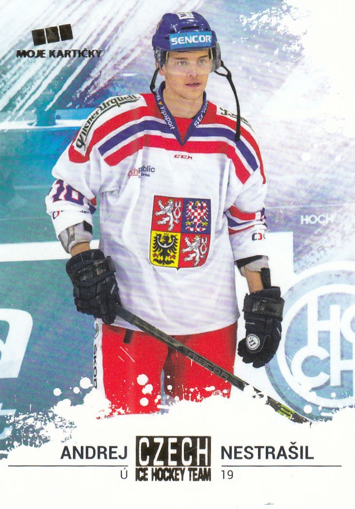 paralel karta ANDREJ NESTRAŠIL 17-18 Czech Ice Hockey Team Gold /25