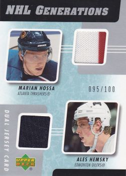 jersey karta HOSSA/HEMSKÝ 06-07 UD Ser. 1 NHL Generations /100