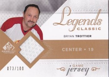 jersey karta BRYAN TROTTIER 07-08 SPGU Legends Classic /100