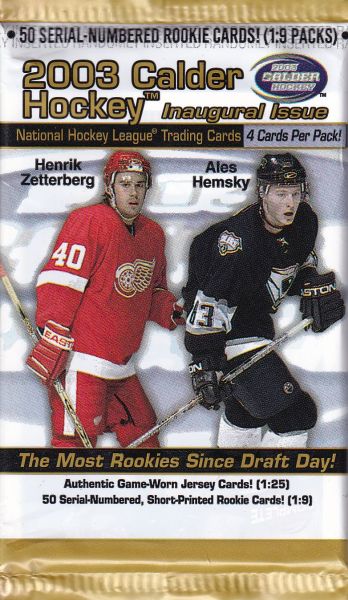 2002-03 Pacific Calder Hockey Retail Balíček