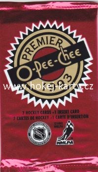 1992-93 O-Pee-Chee OPC Premier Hockey Hobby Balíček